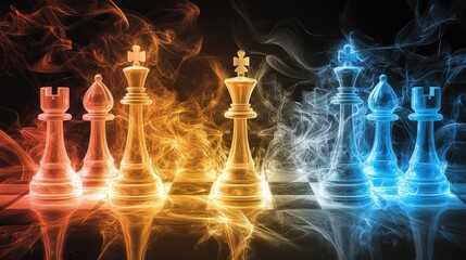 Wall Mural - Chessboard Background with Bold Contrast