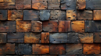 Wall Mural - wooden wall background texture