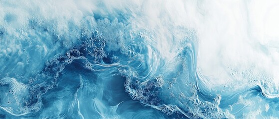 Poster - An artistic background with water textures enhances your design bringing a dynamic and captivating visual element that conveys movement fluidity and tranquility