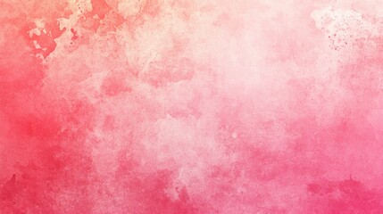 Poster - Hand drawn illustration featuring a pale pink and coral gradient Soft grunge magenta watercolor background creates an abstract texture ideal for text design and greeting cards