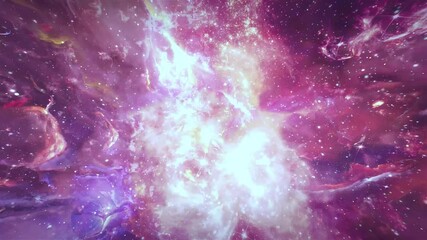 Sticker - glowing galaxy nebula space background