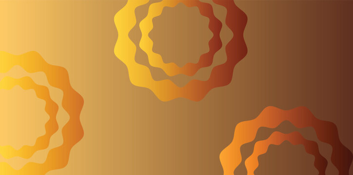 abstract yellow background with waves. vector background with space for text.