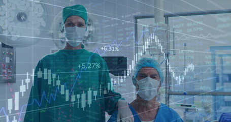 Poster - Image of statistics and data processing over diverse surgeons