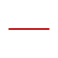 red line vector without background