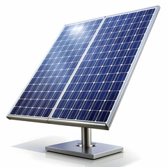 a solar panel on white background