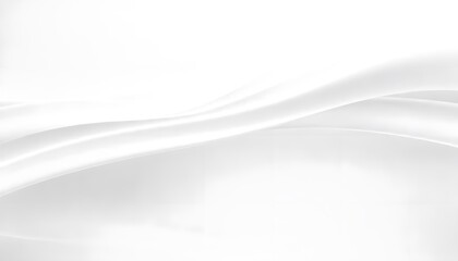 White abstract background with soft Smooth, white fabric with gentle waves and folds.