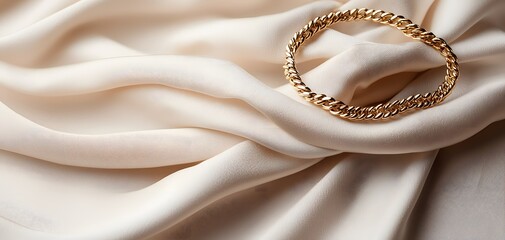 A Beautiful Silk Blouse and Gold Accessories for a Touch of Elegance in Fashion Photography. Quiet Luxury