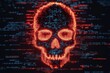 © miss_fortuna - A skull symbolizing a hacker attack. Generative AI