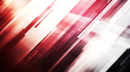 Wall Mural - Abstract Red and White Diagonal Striped Background