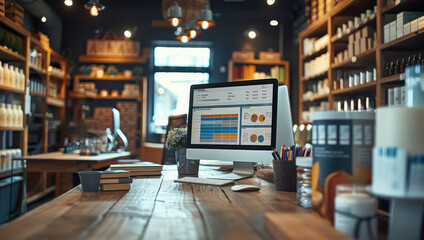 Poster - Small business digital marketing. Generative AI.