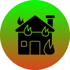 Poster - House Fire Icon