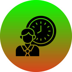 Wall Mural - Working Hours Icon