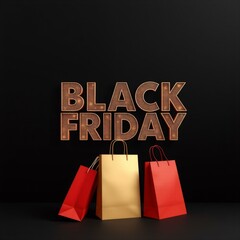 Black friday sale discount shopping bag promotion offer deal price