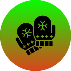 Wall Mural - Winter Gloves Icon