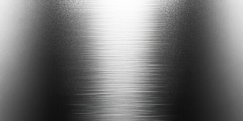 Poster - Abstract Black and White Metallic Surface with Horizontal Lines and Texture