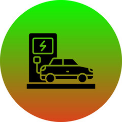 Wall Mural - Charging Station Icon