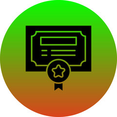 Sticker - Certificate Icon