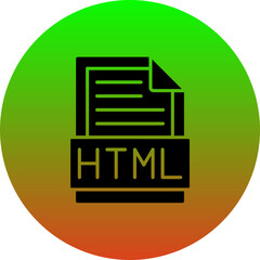 Wall Mural - Html Icon