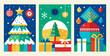 © LaVika - Festive christmas and new year poster collection with trees and gifts - perfect for holiday decor