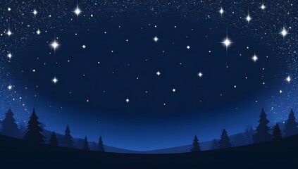 minimalist beauty strarry night background