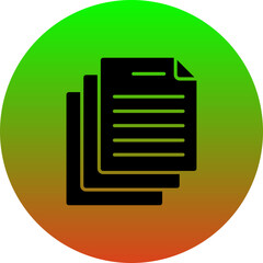 Canvas Print - Document Icon