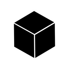 Sticker - 3d cube icon