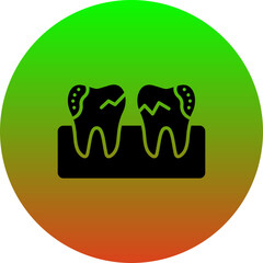 Canvas Print - Dental Caries Icon