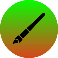 Canvas Print - Paint Brush Icon