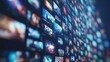 © Ilja - Vibrant abstract multimedia background with diverse channels and streaming media technology
