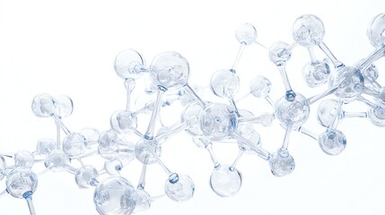 Poster - A 3D rendered molecular model.