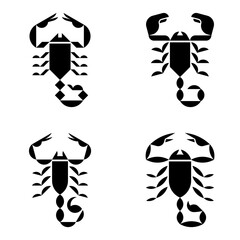 Wall Mural - Set of Scorpio logo. Icon design. Template elements