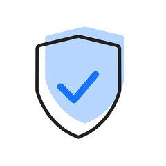 Sticker - illustration of a icon secure