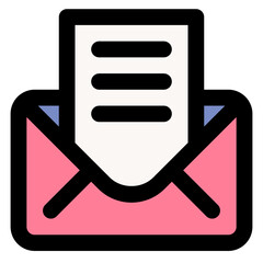 Sticker - illustration of a icon mail