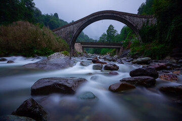 The Twin Bridges are two adjacent arch bridges located in the Arhavi district of Artvin province in northwestern Turkey.