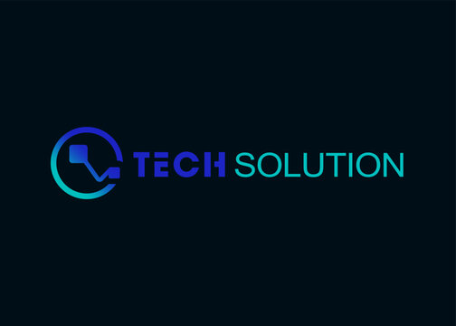 Modern Simple Professional Technology Logo