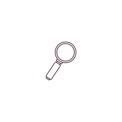 Poster - searching outline icon. Linear vector from human resources concept. Thin line searching icon isolated on white background