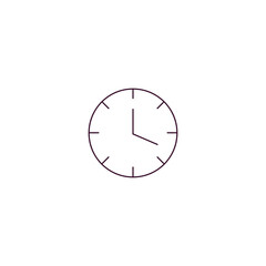 Poster - timing outline icon. Linear vector from human resources concept. Thin line timing icon isolated on white background