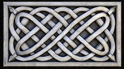 Wall Mural - Intricate Celtic interlace knotwork designs