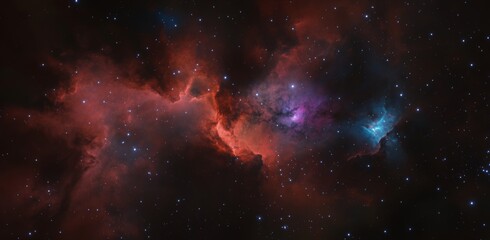 Wall Mural - space galaxy of clouds nebula. spectacular night sky. cosmology science wallpaper.