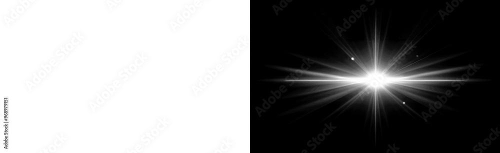 PNG Bright starburst light effect Stock Illustration | Adobe Stock