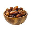© gd-house - Premium Quality Dates in Wooden Bowl PNG Cutout, Isolated on Transparent Background – Ideal for Creating Rustic Product Banners, Social Media Posts, and Covers