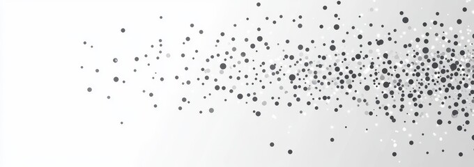 Poster - Dots in 3D perspective, modern abstract background, cool dotted pattern, business template with wave stream of science or technology.