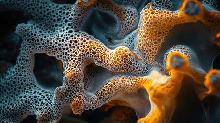 Wall Mural - Macro photograph of intricate coral structures