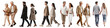 © Rawpixel.com - Diverse people walking together png cut out element set