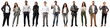 © Rawpixel.com - Diverse business people full body png cut out element set