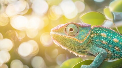 Canvas Print - Chameleon Closeup