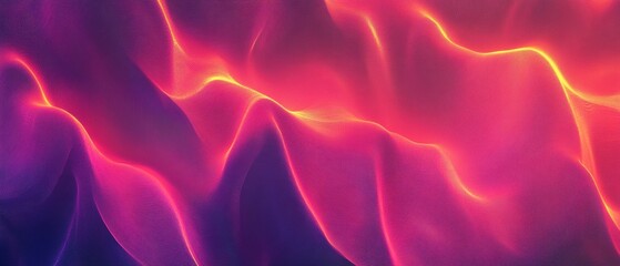 Poster - Vibrant Waves. Abstract Digital Patterns
