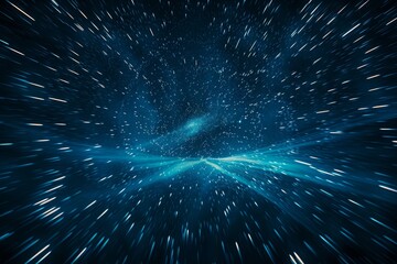 Wall Mural - Cosmic Autobahn Swirling Star Trails Paint a Tapestry of Motion and Time in the Night Sky