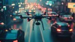 © DrelealStudio - Autonomous AI-operated traffic drones providing real-time traffic management and monitoring