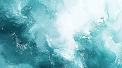 Wall Mural - Abstract watercolor paint background by deep teal color black and green with liquid fluid texture for backdrop